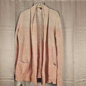 Faherty Womens‎ Riley Ombre Pink Cashmere Blend Cardigan Sweater XS